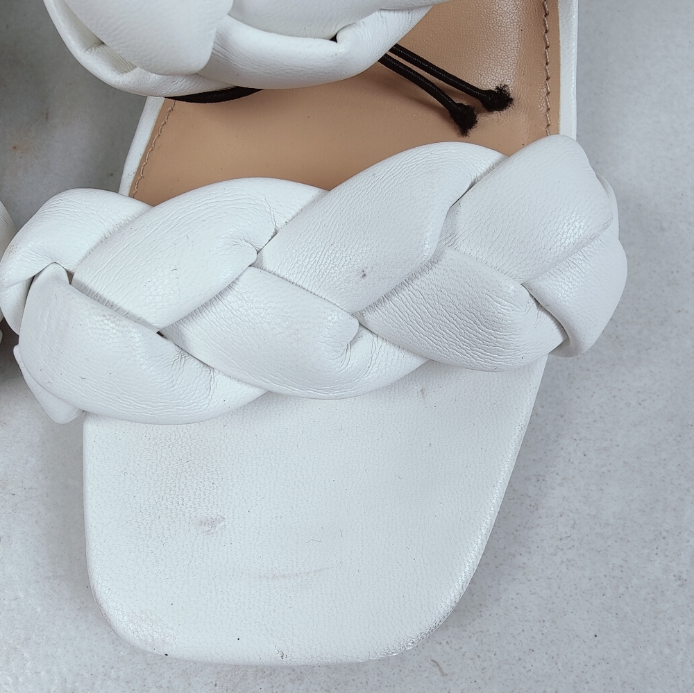Express Braided White Mules - Picture 8 of 13